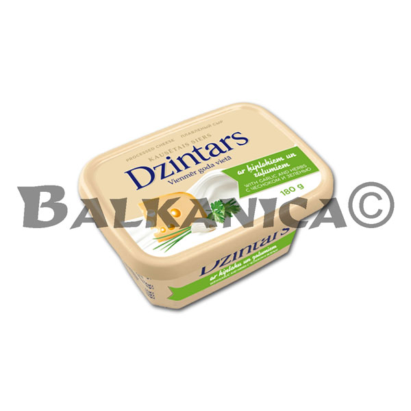 180 G PROCESSED CHEESE WITH GARLIC AND HERBS DZINTARS