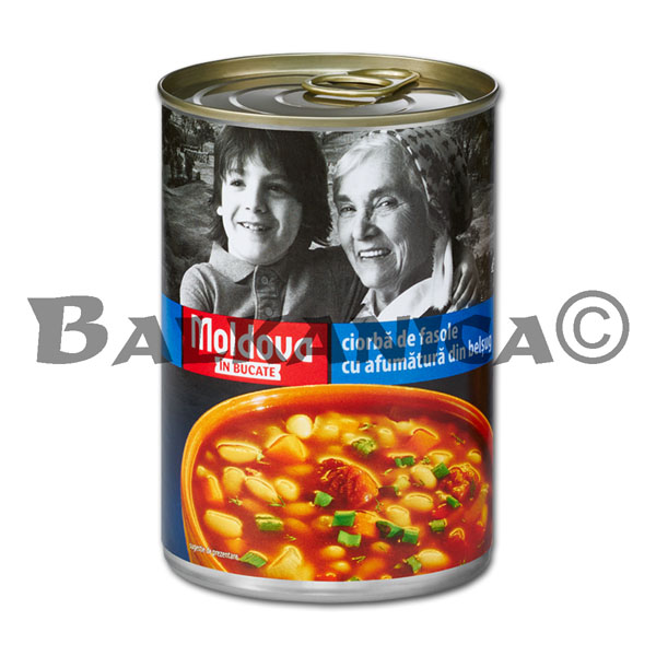 400 G HARICOUT SOUP WITH SMOKED MEAT MOLDOVA IN BUCATE