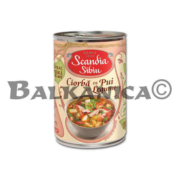400 G CHICKEN SOUP WITH VEGETABLES SCANDIA SIBIU