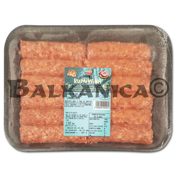 800 G SAUSAGE WITHOUT SKIN (MICI) PORTIONED RUMIYANA