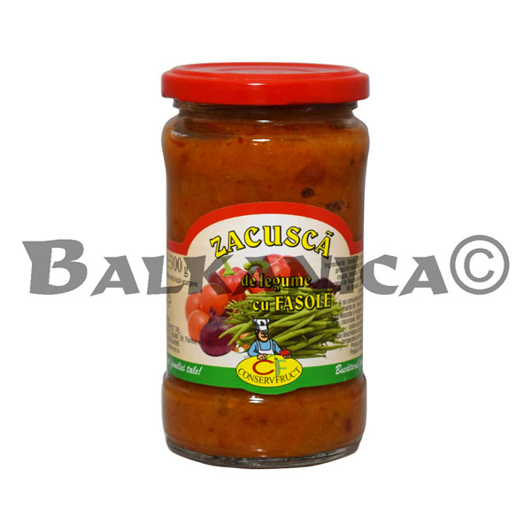 300 G ZACUSCA VEGETABLE WITH BEANS CONSERVFRUCT