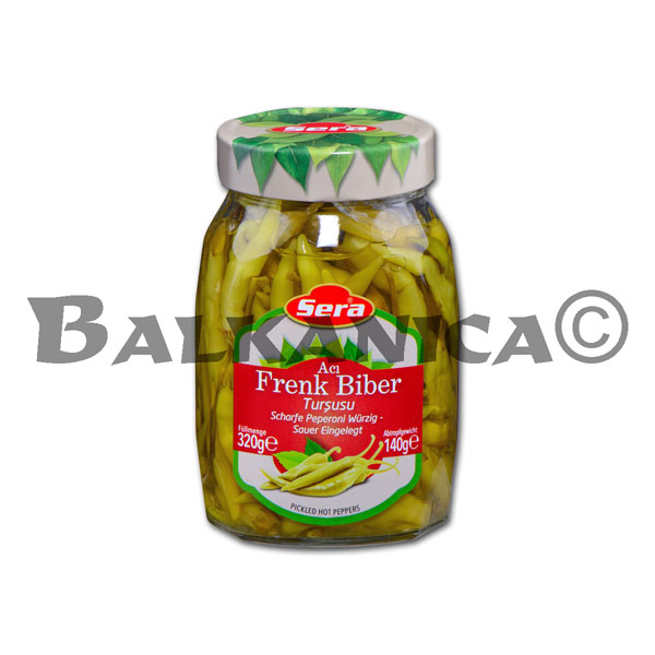 320 G PICKLED HOT PEPPERS SERA