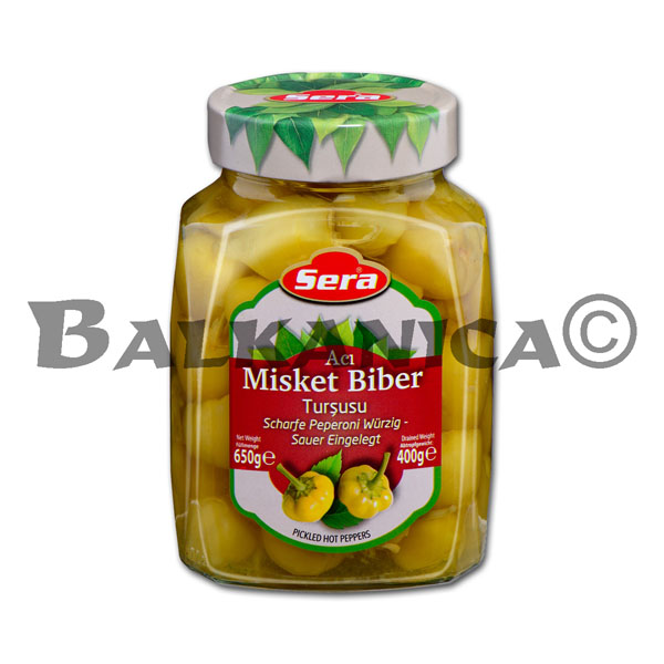 650 G PICKLED HOT MISKET PEPPERS SERA