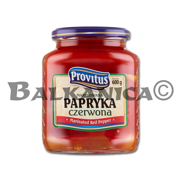 600 G RED PEPPERS MARINATED PROVITUS