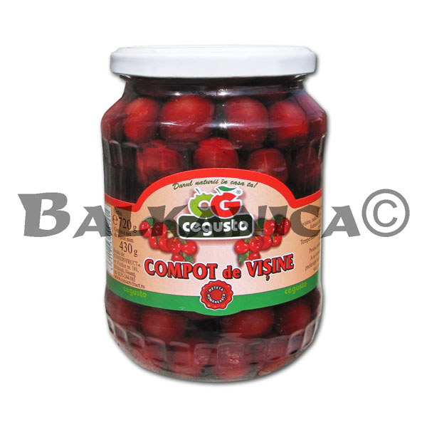 720 G COMPOTE DE GRIOTTES CEGUSTO CONSERVFRUCT