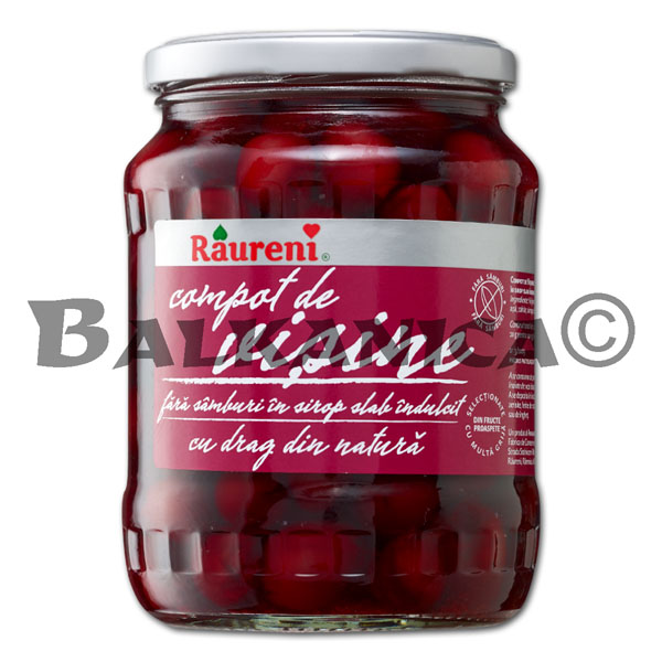 720 G COMPOTE SOUR CHERRY WITHOUT PIT RAURENI