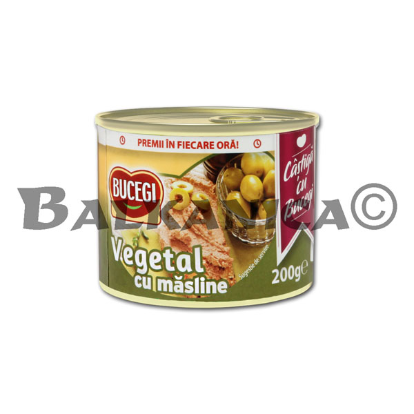 200 G PATE VEGETABLE WITH OLIVES BUCEGI