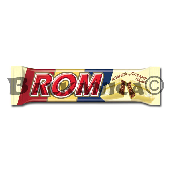 44 G BAR WHITE WITH PEANUTS AND CARAMEL SALTED ROM