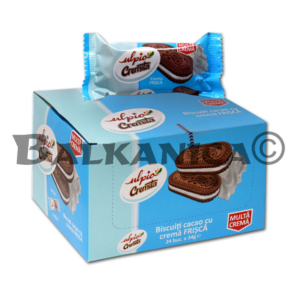 34 G BISCUITS COCOA WITH CREAM CREMITA