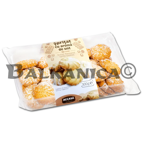 250 G BISCUITS SPRITZ WITH BUTTER FLAVOR ACCASA