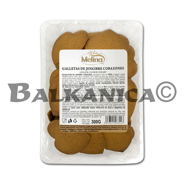 300 G BISCUITS AU GINGEMBRE COEUR MELINA