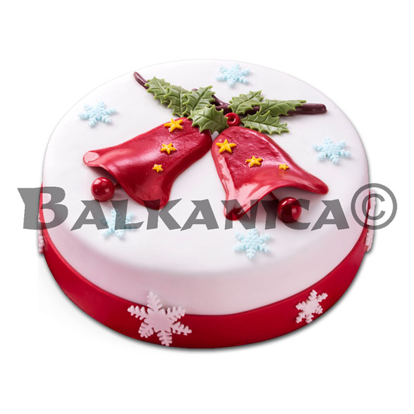 1.1 KG DECORATED CAKE JINGLE BELL MARLENKA