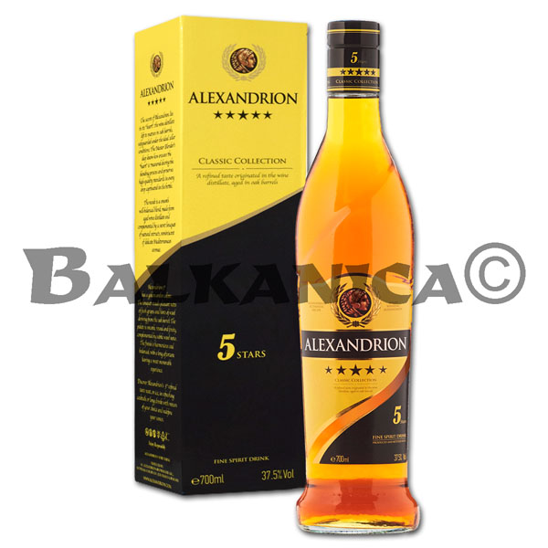 0.7 L BRANDY 5* (PUDELKO) ALEXANDRION 37.5%