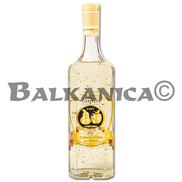 0.75 L AGUARDIENTE GOLD TO GOLD GHITO'S 50%