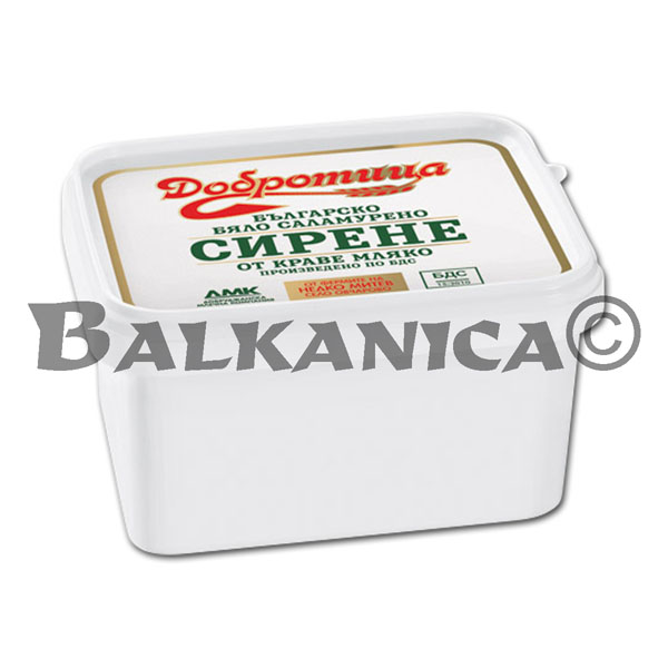 800 GR QUESO BLANCO DE VACA PVC DOBROTITSA 800 GR QUESO BLANCO DE VACA PVC DOBROTITSA