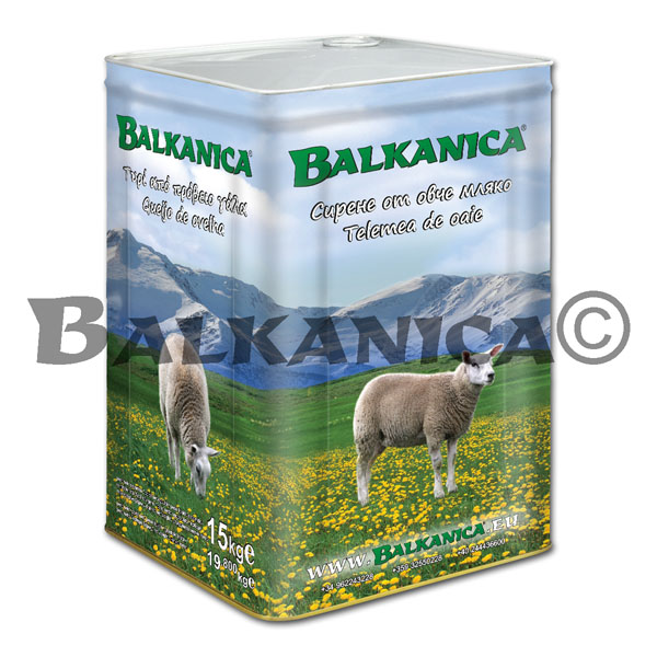 15 KG QUESO BLANCO DE OVEJA LATA BALKANICA 15 KG QUESO BLANCO DE OVEJA LATA BALKANICA