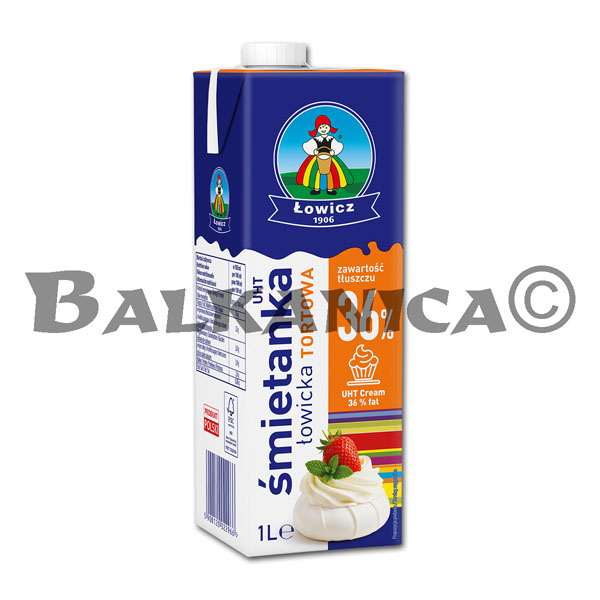 1 L NATA PARA MONTAR UHT 36% LOWICZ 1906