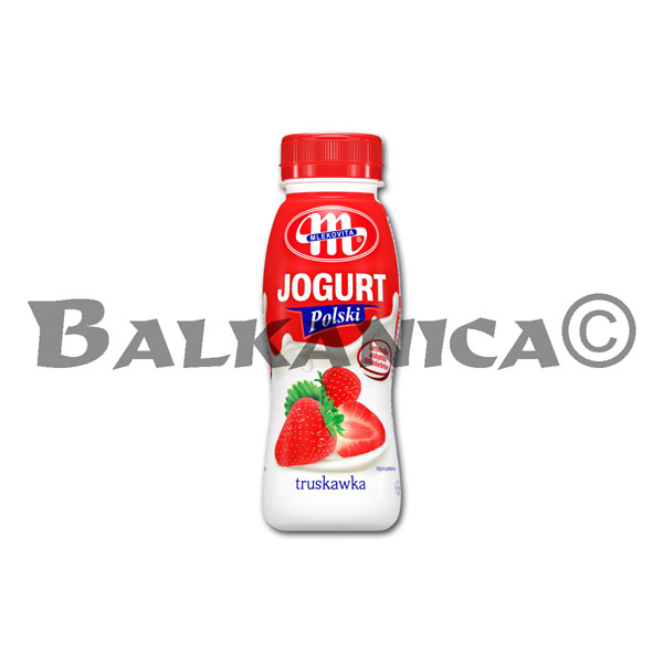 250 ML YOGURT POLISH STRAWBERRY (PET) MLEKOVITA