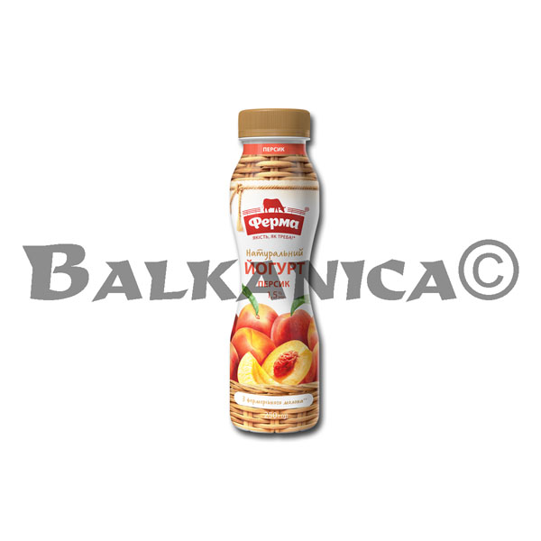 250 G YOGURT 1.5% PEACH FERMA