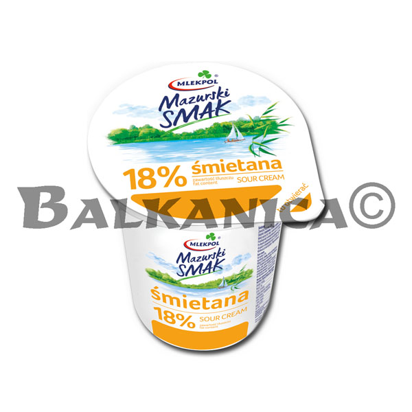 400 Г СМЕТАНА МАЗУРСКИЙ СМАК 18% МЛЕКПОЛ