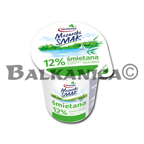 400 Г СМЕТАНА МАЗУРСКИЙ СМАК 12% МЛЕКПОЛ