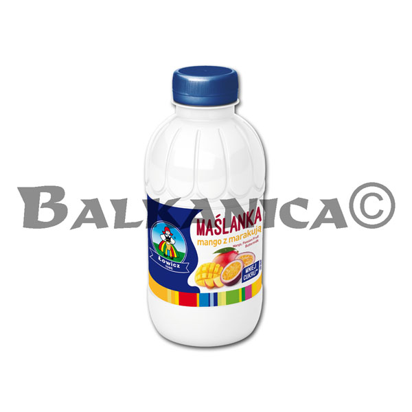 500 ML PRODUCTO LACTEO MASLANKA CON MANGO Y FRUTA PASION LOWICZ 1906