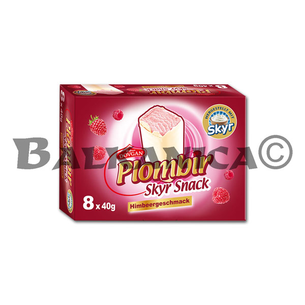 PACK (8 X 40 G) FROMAGE COTTAGE GLACAGE A LA FRAMBOISE PLOMBIR DOVGAN