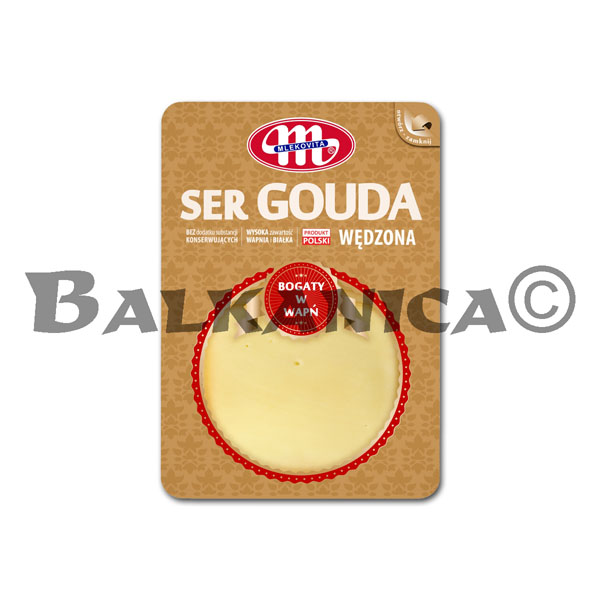 150 G SMOKED CHEESE GOUDA EN SLICES MLEKOVITA