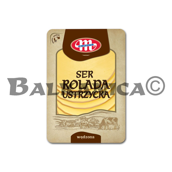 150 G SMOKED CHEESE ROLL USTRZYCKA SLICES MINI MLEKOVITA