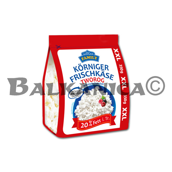 350 Г СЫР СВЕЖИЙ ГРАНУЛИРОВАНЫЙ 20 %СЕМЕЙНЫЙ ДОВГАН