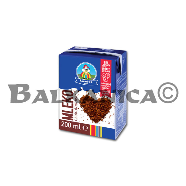 200 ML LEITE COM CHOCOLATE SEM LACTOSE LOWICZ 1906