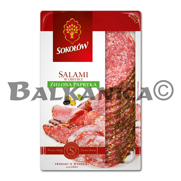 100 G SALAMI CON PIMIENTA VERDE SOKOLOW 100 G SALAMI CON PIMIENTA VERDE SOKOLOW