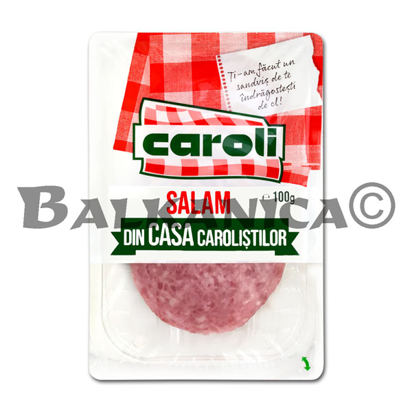 100 G SALAME CASEIRO CAROLISTILOR FATIAS CAROLI