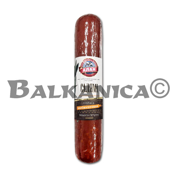 350 Г КОЛБАСА ПОЛУКОПЧЕНАЯ САЛЯМИ АЛАН