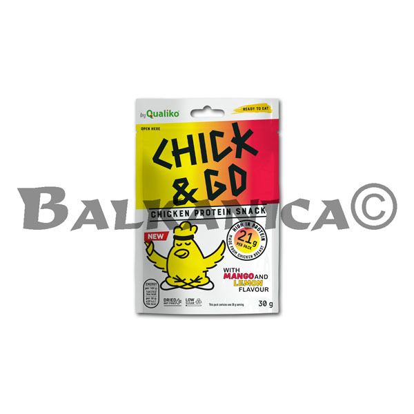 30 G DRIED CHICKEN SLICES MANGO AND LEMON CHICK&GO