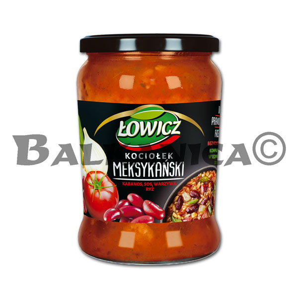 580 GR COMIDA AL ESTILO MEXICANO LOWICZ 580 GR COMIDA AL ESTILO MEXICANO LOWICZ