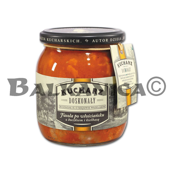 520 G BEANS IN TOMATO SAUCE WITH BACON AND SAUSAGE KUCHARZ DOSKONALY