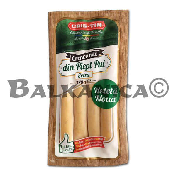 250 G SALCHICHAS CON PECHUGA DE POLLO EXTRA CRIS TIM