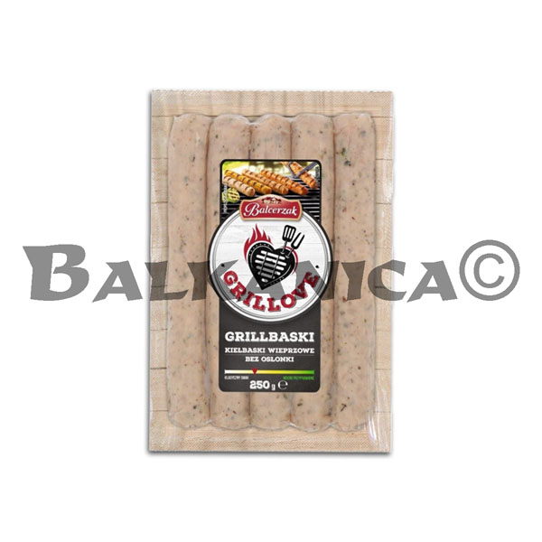 250 G SALCHICHAS DE CERDO SIN TRIPA GRILLBASKI BALCERZAK 250 G SALCHICHAS DE CERDO SIN TRIPA GRILLBASKI BALCERZAK