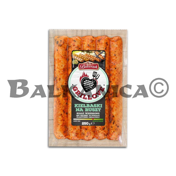 250 G SALCHICHAS BLANCAS DE CERDO PARA PARILLA CON CONDIMENTO CLASICO BALCERZAK 250 G SALCHICHAS BLANCAS DE CERDO PARA PARILLA CON CONDIMENTO CLASICO BALCERZAK