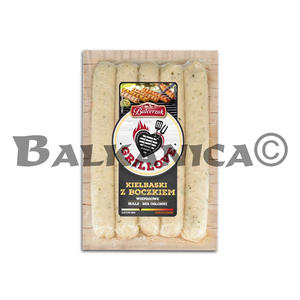 250 G SALCHICHAS BLANCAS DE CERDO PARA PARILLA CON BACON BALCERZAK 250 G SALCHICHAS BLANCAS DE CERDO PARA PARILLA CON BACON BALCERZAK