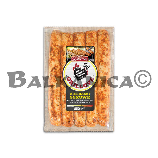 250 G SALCHICHAS BLANCAS DE CERDO PARA PARILLA CON QUESO BALCERZAK 250 G SALCHICHAS BLANCAS DE CERDO PARA PARILLA CON QUESO BALCERZAK