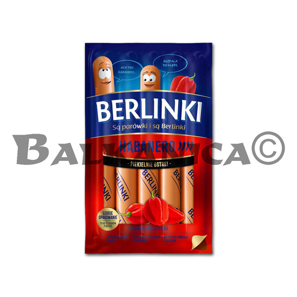 250 G SALCHICHAS PICANTES HABANERO BERLINKI 250 G SALCHICHAS PICANTES HABANERO BERLINKI