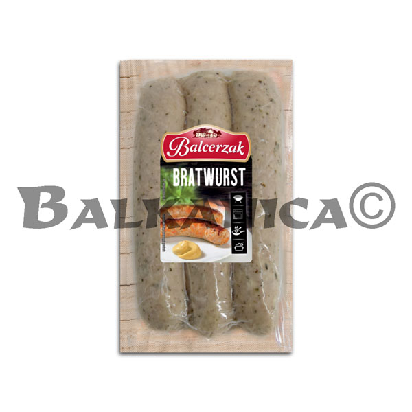 300 G WHITE PORK SAUSAGE BRATWURST WITHOUT CASING BALECERZAK