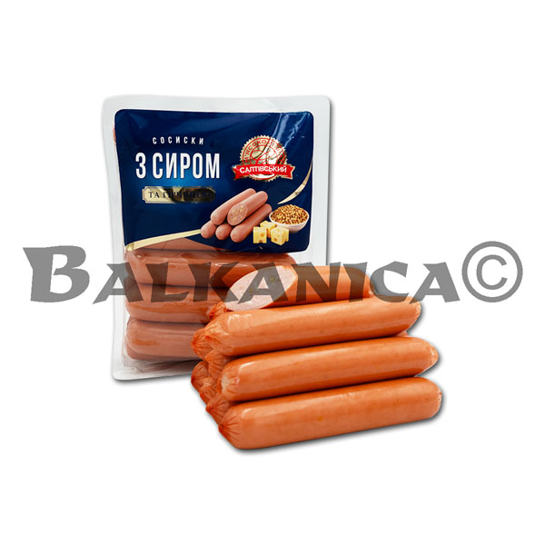580 G SALCHICHAS CON QUESO Y MOSTAZA SALTIVSKYI MIASOKOMBINAT