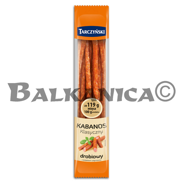 385 G LONGANIZA CABANOS CLASICAS POLLO Y PAVO TARCZYNSKI 385 G LONGANIZA CABANOS CLASICAS POLLO Y PAVO TARCZYNSKI