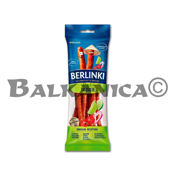 85 G LONGANIZA KABANOS SABOR TAILANDES BERLINKI 85 G LONGANIZA KABANOS SABOR TAILANDES BERLINKI