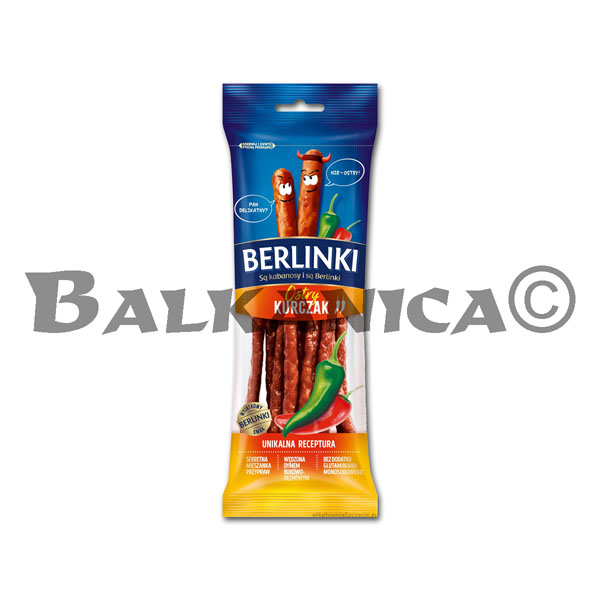 85 G LONGANIZA KABANOS DE POLLO PICANTE BERLINKI 85 G LONGANIZA KABANOS DE POLLO PICANTE BERLINKI