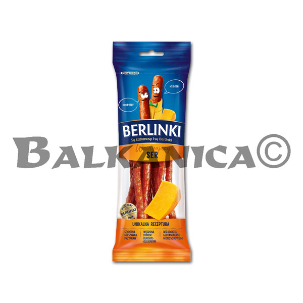 85 G LONGANIZA KABANOS CON QUESO BERLINKI 85 G LONGANIZA KABANOS CON QUESO BERLINKI