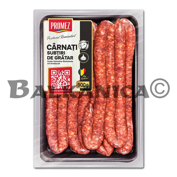 900 G LONGANIZA DE CERDO FINA CONGELADA PARA PARRILLA PROMEZ